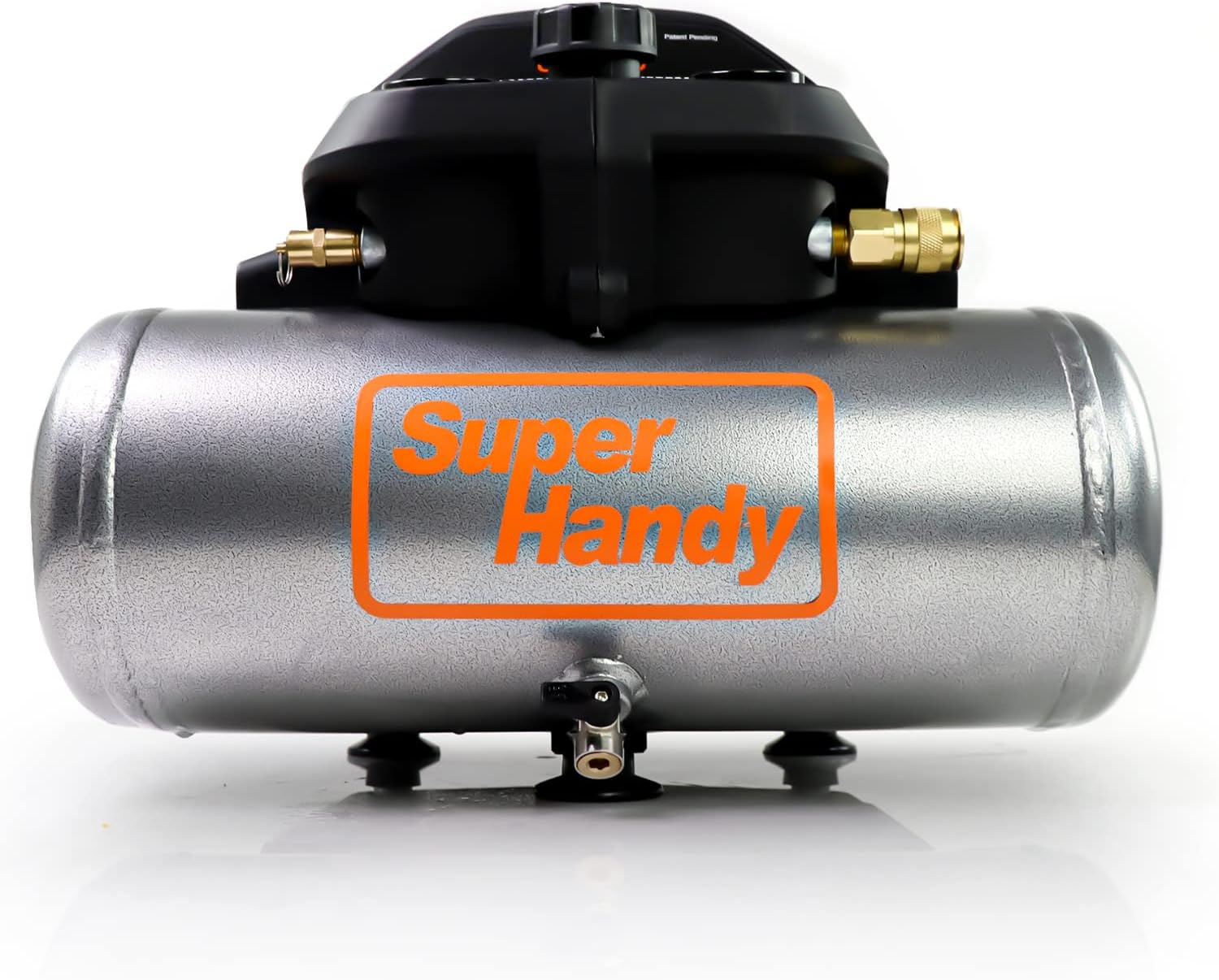 SuperHandy Portable Air Compressor, 2 Gal, 135 PSI, Li-on Battery Operated, 60db Ultra Quiet  Lightweight - For Air Tools, Tire Inflation,  Construction