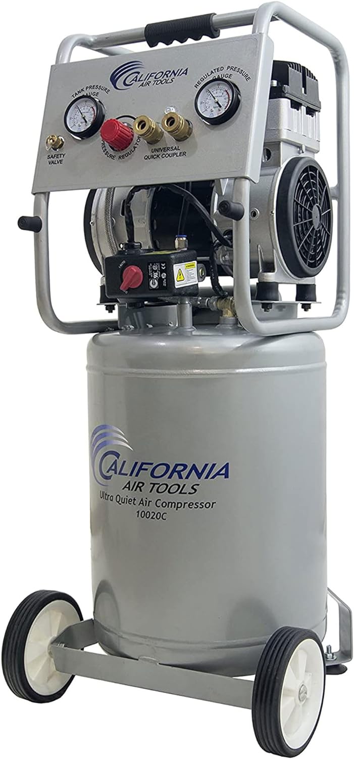 California Air Tools 10020C-22060 Ultra Quiet, Oil-Free 2 Hp Air Compressor (220 Volt)