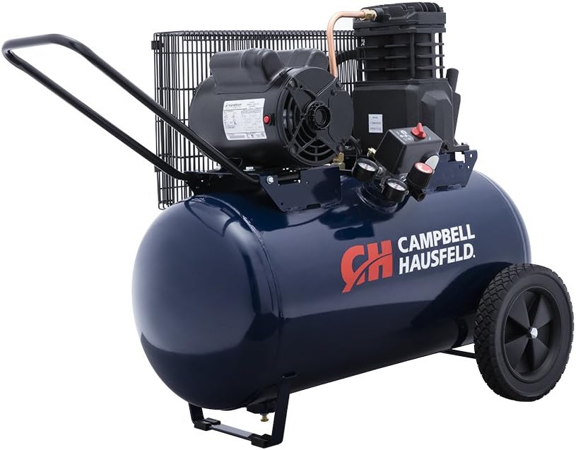 Campbell Hausfeld Air Compressor, 20-Gallon Horizontal Portable Single-Stage 5.5CFM 2HP 120/240V 1PH (VT6290)