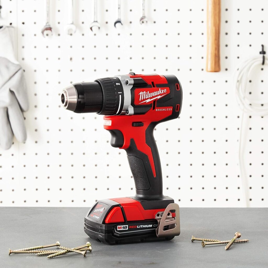 Milwaukee M18 18-Volt Lithium-Ion Brushless Cordless 1/2 Inch Compact Drill/Driver (Tool-Only) 2801-20