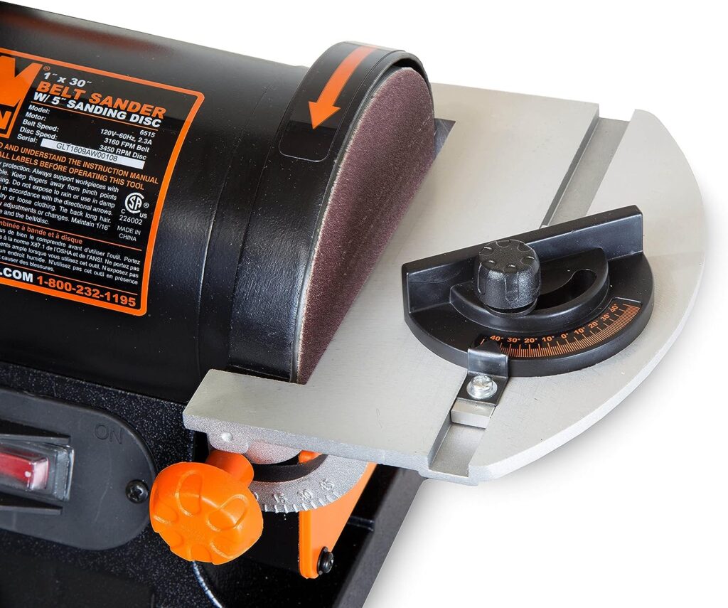 WEN 6515T 1 in. x 30 in. Belt Sander with 5 in. Sanding Disc