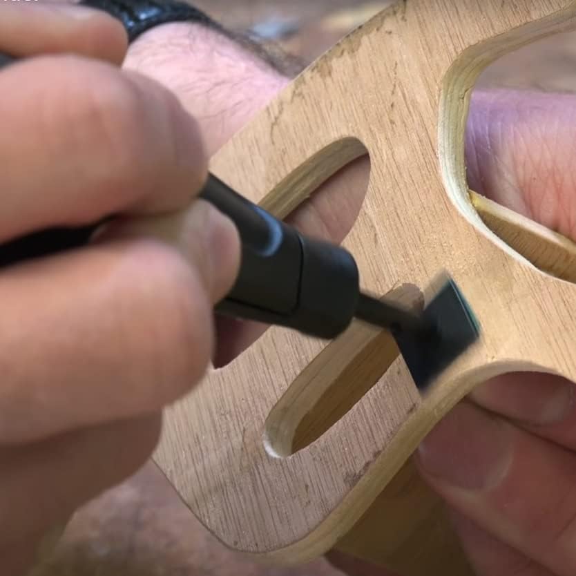 MicroLux Micro Sander: Precision and Power in a Lightweight Mini Sander for Small Projects and Tight Spaces, with 7000 Strokes per Second and Quick Exchange Bits for Flawless Detailing