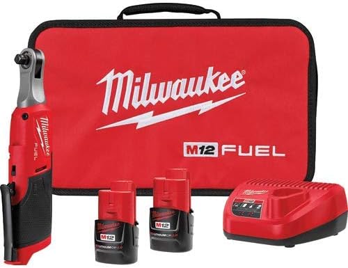 Milwaukee M12 FUEL 3/8 High Speed Cordless Ratchet Kit