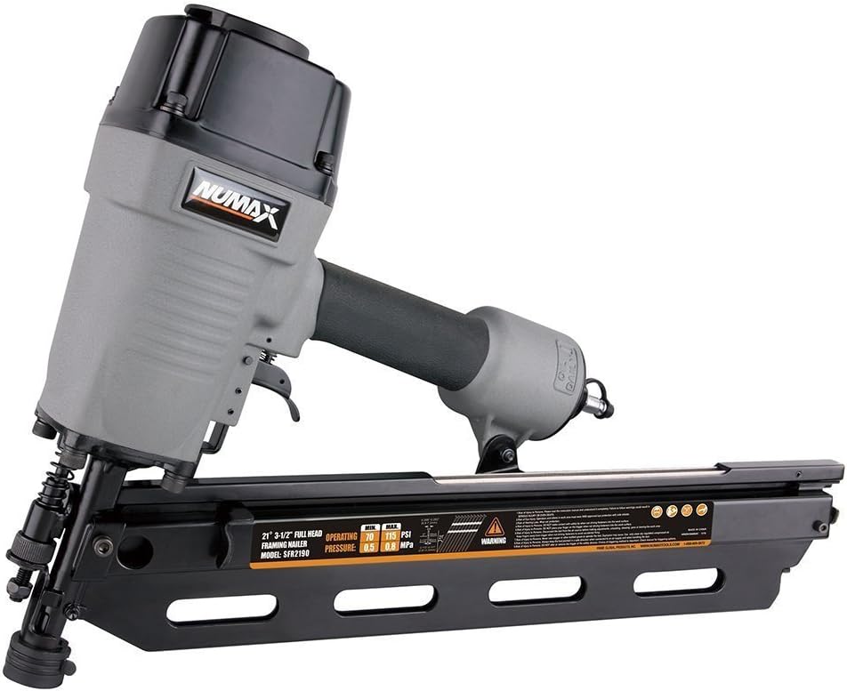 NuMax SFR2190 Pneumatic 21 Degree 3-1/2 Framing Nailer