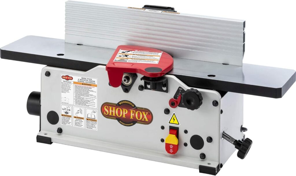 Shop Fox W1876 6 Benchtop Jointer with Spiral-Style Cutterhead